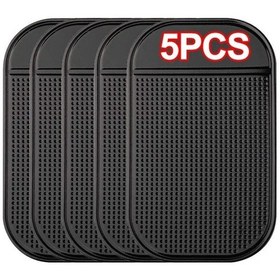 Resim Oldfriend 5 Adet Evrensel Araç İçi Kaymaz Taban: Telefon, Anahtar Ve Gözlük Güvenliği Siyah 