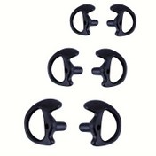 Resim 1 Çift Kenwood Two-Way Radyo Değişim Kulak Parçaları, Analog El Kulaklığı, TPU Malzeme, Su Geçirmez Olmayan, 0.5W Güç, Şarj Edilmemiş, Kısa Mesafe İletişim için - Küçük/Orta/Büyük Boyutlar, Pil Olmadan 