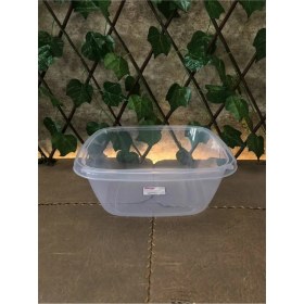 Resim Şeffaf Kare Badya Leğen 13 Litre 