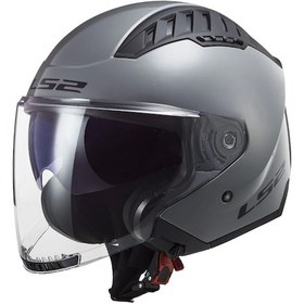 Resim Ls2 Coopter 2 Güneş Vizörlü Açık Kask Nardo Gri 