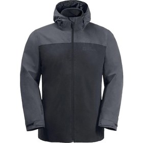 Resim Jack Wolfskin Taubenberg 3ın1 Jkt M Siyah Erkek Mont 1115311-6350 