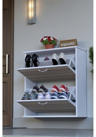 Resim Eliusta Narel Cordoba Renk Kapı Önü Ayakkabılık 72 Cm Genişlik Dış Mekan Asma Ayakkabılık 72 X 78 X 26 Cm Cordoba 