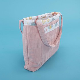 Resim Bebek Bakım Çantası - Gül Kurusu Waffle - Sindirella 