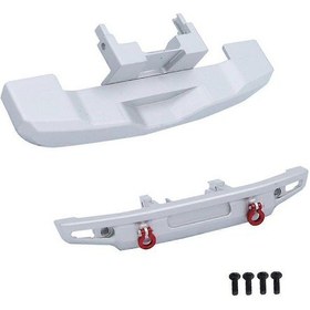 Resim Trx4m -4m 1/18 Rc Paletli Araç Yükseltme Parçaları Op Aksesuarları İçin Metal Ön Ve Arka Tampon 9735, Gümüş 