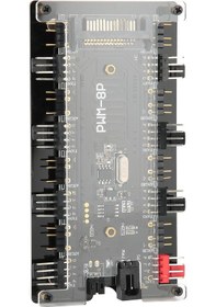 Resim Vkemall Kasa Fan Kontrolcü Hub: Pwm+argb 8 Port, Kablosuz Kumanda İle, Anakart Senkronizasyonu Ve 21 Tuşlu Kumanda Cr2025 Pil Dahil 