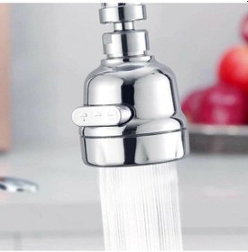 Resim Tasarruflu 360° Oynar Başlıklı Krom 3 Fonksiyonlu Musluk Başlığı 