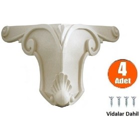 Resim Mobaksaksesuar Aslan Lükens Ayak 12 Cm 4 Adet 