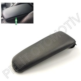 Resim Audi A4 2001 2008 Kol Dayama Kapağı Siyah Deri 8e0864245 