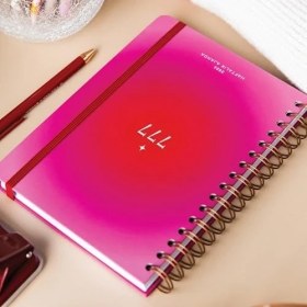 Resim 2026 A5 Spiralli Haftalık Ajanda 12 Aylık - Pembe 