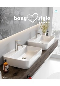 Resim Turkuaz Seramik Cerastyle Hera 48 CM Tezgah Üstü Çanak Lavabo 
