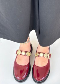 Resim Erbilden Okira Bordo Rugan Oxford Ayakkabı 