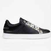 Resim Roberto Botticelli Erkek Hakiki Deri Siyah Sneakers & Spor Ayakkabı 
