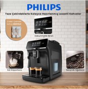 Resim Philips Tam Otomatik Süt Köpürütücü Espresso Makinası 1.8 L Kapasite Zamanlayıcı AquaClean Özelliği 