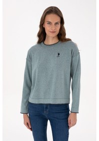 Resim U.S. Polo Assn. Kadın Mint Bisiklet Yaka Kazak 50314675-VR090 