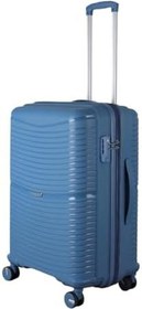 Resim MÇS 379 KÖRÜKLÜ KIRILMAZ POLİPROPİLEN ORTA BOY VALİZ SKYBLUE 