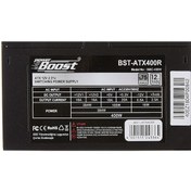 Resim BOOST BST-ATX400R 12CM SİYAH FAN 400W POWER SUPPLY RETAIL BOX SIFIR 2 YIL TÜRKİYE DİSTRİBÜTÖR GARANTİLİ ADINIZA FATURALI