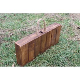 Resim Alan Dekor Ahşap Kamp Masası, Katlanabilir Model, Piknik Ve Bahçe Masası Kahverengi 