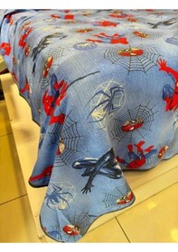 Resim Örümcek Adam Lisanslı Tek Kişilik Pike 160x220 Cm %100 Pamuk, Hafif & Nefes Alabilir Renkli 