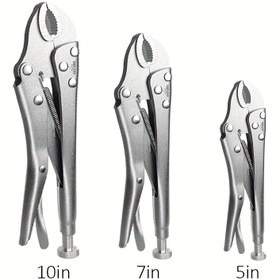 Resim DELIXI Elektrik 12.7/17.78/25.4 cm Ağır Hizmet Pense Krom Vanadyum Çelik Yüksek Sertlik C-Clamp Nut Tutma Aracı Ayarlanabilir Topuz Güçlü Kavrama 