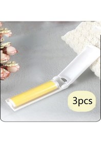 Resim Youtek 3'lü Sarı Silikon Plastik Tüy Temizleme Roller Seti 