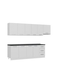 Resim Minar 295 Cm Mutfak Dolabı Beyaz 295-B4 Beyaz 