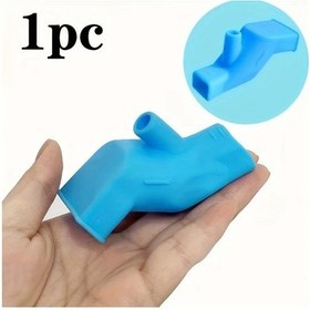 Resim Hightower Mavi 1 Adet Sıçrama Önleyici Dayanıklı Musluk Uzantısı, Esnek Hortum Bağlantılı 