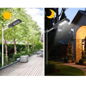 Resim Cata CT-4690 Güneş Enerjili Bahçe Aydınlatma Solar Sokak Lambası 20W Solar Armatür LED Projektör 