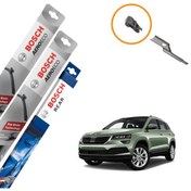 Resim Skoda Karoq Muz Silecek Takımı Ön Arka Bosch Aeroeco 2017-2020 