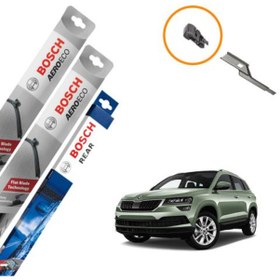Resim Skoda Karoq Muz Silecek Takımı Ön Arka Bosch Aeroeco 2017-2020 