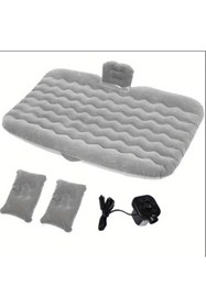 Resim carlone Şişme Araç İçi Seyahat Yatağı Oto Araç İçi Yatak Gri Renk Pompa+Yastık Dahil 