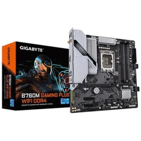 Resim Gigabyte B760M GAMING PLUS WIFI6 DDR4 HDMI-DP PCIE 4.0 1700P mATX 