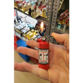 Resim Hediye Caddesi Mini Yangın Tüpü Görünümlü Işıklı Çakmak 