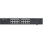 Resim Ruijie-Reyee RG-ES218GC-P 16 Port Poe+ 10-100-1000 Mbps + 2 Port SFP Yönetilebilir Switch Ruijie-Reyee RG-ES218GC-P 16 Port Poe+ 10-100-1000 Mbps + 2 Port SFP Yönetilebilir Switch