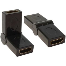 Resim Ti-mesh HDMI F / HDMI F 180Derece Dönüştürücü - Gold/Black 