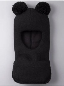Resim Sweet Moment Çocuk Kışlık Örgü Şapka Kask 135514568 Siyah 