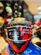 Resim FF871 DEBRİS FULLFACE MOTOSİKLET KASKI (SİYAH-KIRMIZI-GRİ) 