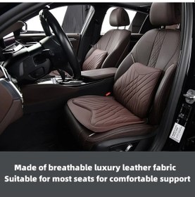 Resim Dancemonkey Tk036 Nappa Pu + Memory Foam Koltuk Minderi Kaymaz Koltuk Pedi - Kırmızı 