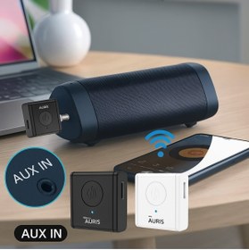 Resim Auris TeknocepX - Lucax Kablosuz Samsung lg Iphone Bluetooth Aux Araç kiti Siyah ve Beyaz 