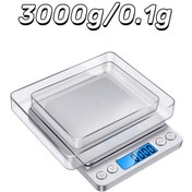 Resim 3000g x 0.1g Yüksek Hassasiyetli Dijital Tartı, Arka Aydınlatmalı LCD Ekranlı, Paslanmaz Çelik Platform ve Çıkarılabilir Kapak - Taşınabilir Cep Tartısı (Pil ile Çalışır, Montaj Gerekmez), Mutfak, Pişirme, Kahve, Ofis, Laboratuvar, Restoran için Kompakt Tasarım, Kolay Okunur Ekran, Kesin Ölçüm, Ev Aşçıları İçin Şık Tartım Aleti 