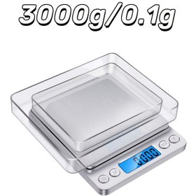 Resim 3000g x 0.1g Yüksek Hassasiyetli Dijital Tartı, Arka Aydınlatmalı LCD Ekranlı, Paslanmaz Çelik Platform ve Çıkarılabilir Kapak - Taşınabilir Cep Tartısı (Pil ile Çalışır, Montaj Gerekmez), Mutfak, Pişirme, Kahve, Ofis, Laboratuvar, Restoran için Kompakt Tasarım, Kolay Okunur Ekran, Kesin Ölçüm, Ev Aşçıları İçin Şık Tartım Aleti 