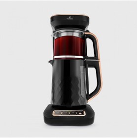 Resim Karaca Robotea Pro Premium 4 in 1 Konuşan Çay ve Filtre Kahve Demleme Makinesi 