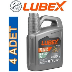 Resim Lubex Primus Mv 10W-40 Sentetik Motor Yağı 4 x 4 L 