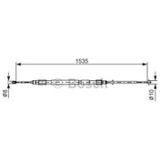 Resim BOSCH 1987477950 FREN TELİ. 1533 MM 