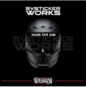 Resim Ride Or Die Sticker Kask Vizör Sticker Tüm Kasklar Uyumlu 1 Adet Beyaz 