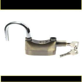 Resim Xolo Alarmlı Tüm Motosikletlere Uyumlu Motosiklet Bisiklet Asma Kilit Altın Sarı 110 Desibel XLK408 