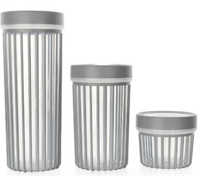 Resim Schafer Lane 3'lü GRI01 Saklama Kabı Gri 