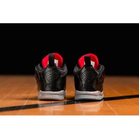 Resim Air Jordan Td Courtside 23 Siyah Bebek Çocuk Deri Spor Ayakkabı - Lastik Bagcıklı Kolay Giyilebilen 