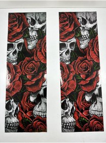 Resim TKY Baskılı Kapı Direk Folyo Gül Kafa (2’li takım) 