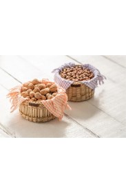 Resim AtanDu Home El Yapımı Doğal Hasır Sepet | 20X12 cm Çok Amaçlı Organizer | Mutfak, Salon, Yatak Odası Düzenleyici 