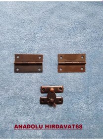 Resim Anadoluhirdavat Dekoratif Tavla Ve Mini Kutu Menteşe Ve Klips Antik Eskitme Renk (309967957) 